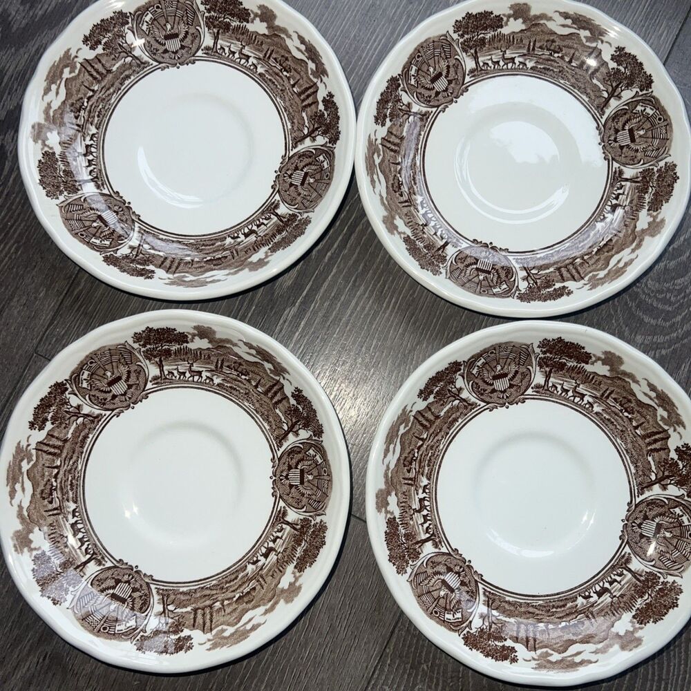 Vintage Royal Staffordshire Saucer 4 6 In. Plates